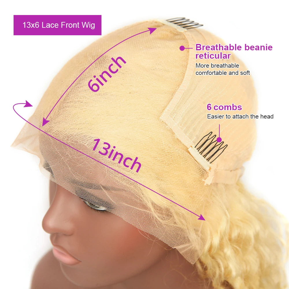 40” Rose Red Body Wave HD Lace Front Wig – 13x6 Transparent Brazilian Human Hair