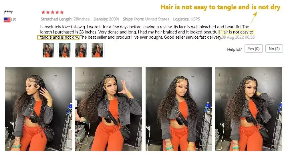 200 Density Natural Deep Wave HD Lace Front Human Hair Wig | 13x6 / 13x4 Transparent Lace (40–46 Inch)