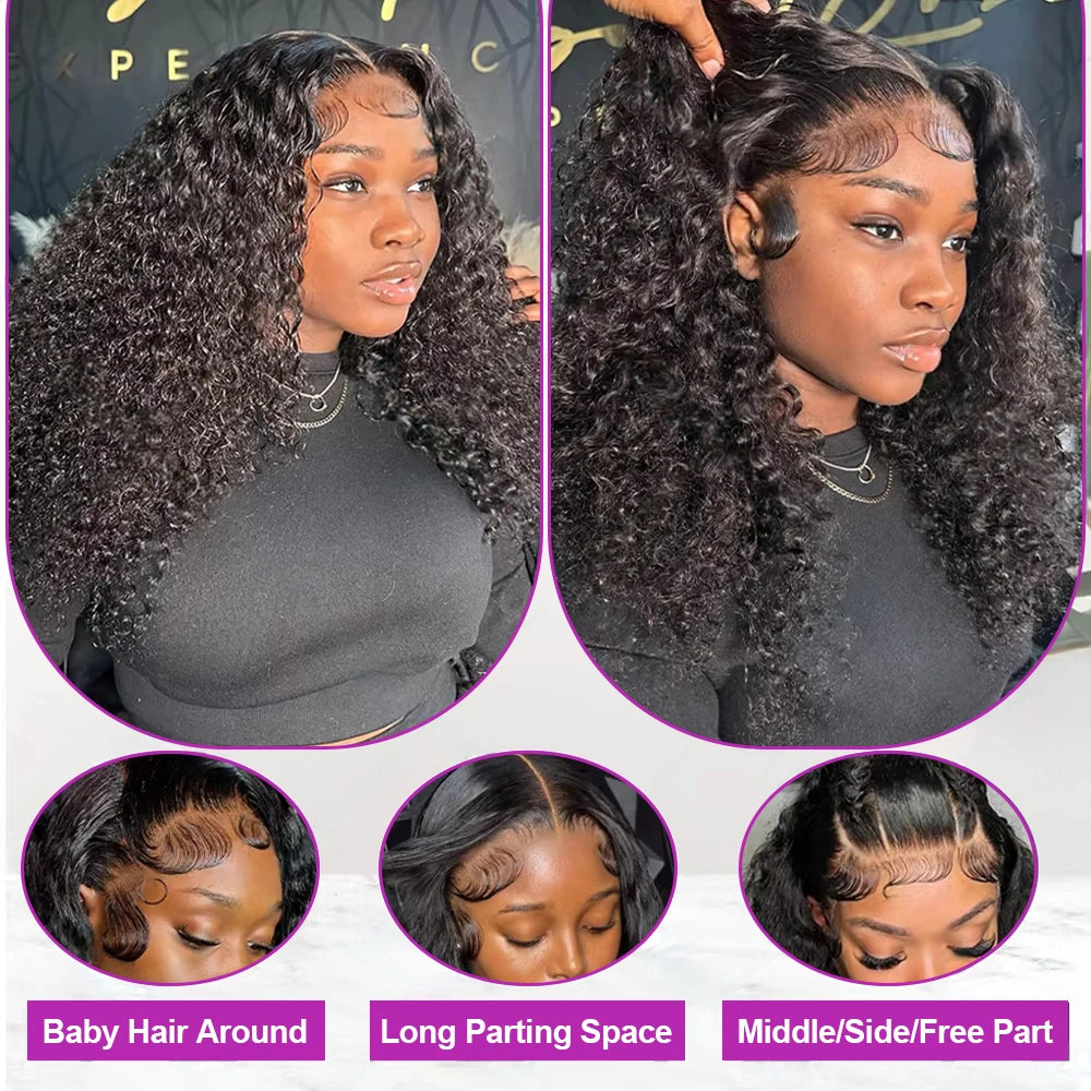 Brazilian Glueless Curly Bob Wig (Deep Water Wave) | HD Lace Front 13x4 / 13x6 | 100% Remy Human Hair