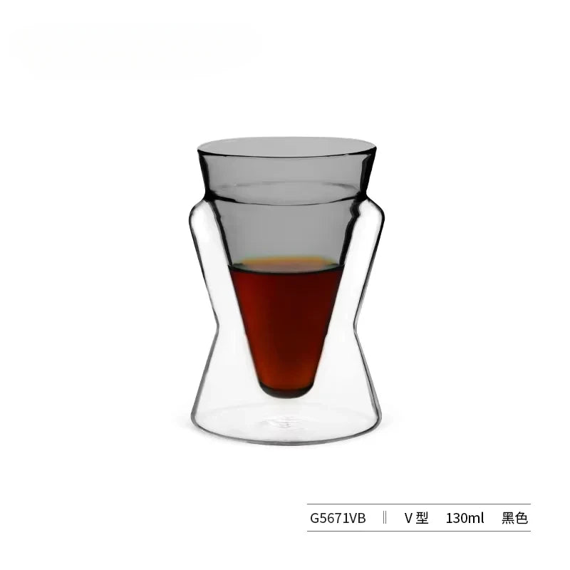 Glass Cup Double Wall Glass Coffee Mugs Borosilicate Glass Espresso Cups Professional Barista Accessories