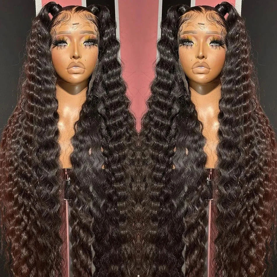 13×6 Loose Deep Wave Wig HD Lace Frontal Wigs Pre Plucked Glueless 13X6 HD Lace Human Hair Wigs Deep Wave 5x5 Closure Wig