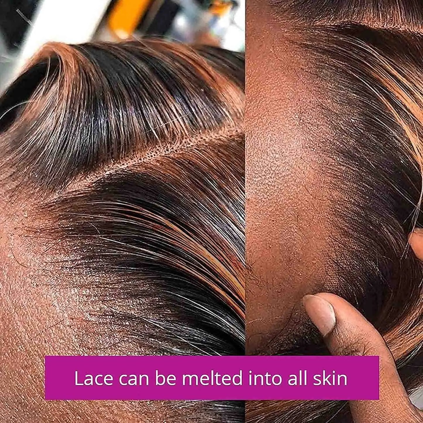 Varlea 200% Density 1B/30 Deep Wave Highlight Lace Front Wig – 13x6 HD Frontal, Brazilian Human Hair (26–40 inch)