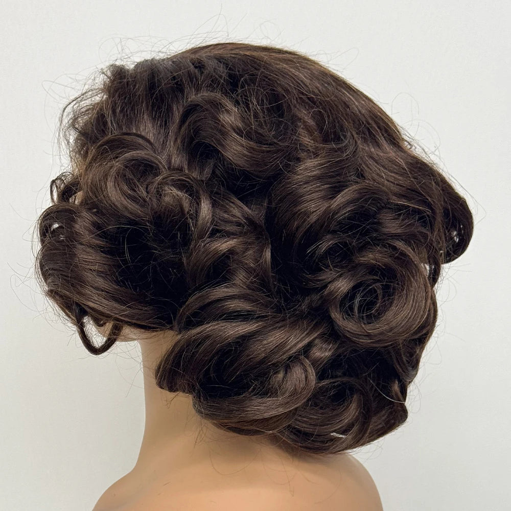 250% Density 5x5 Lace Closure Short Loose Bouncy Wig – 100% Virgin Vietnamese Human Hair (4–16 inch)