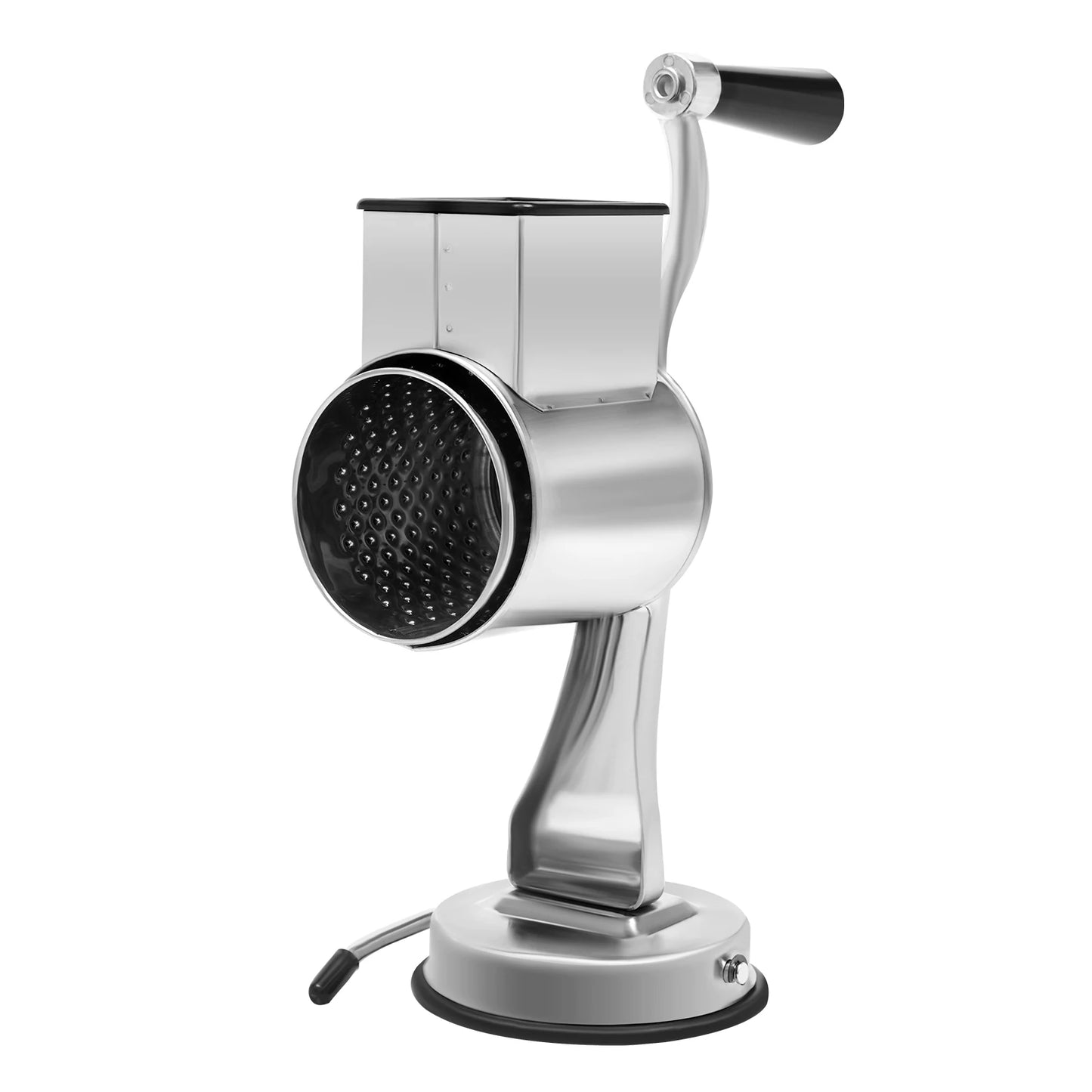 Manual Rotary Grater – 5-in-1 Stainless Steel Vegetable & Cheese Slicer Grinder