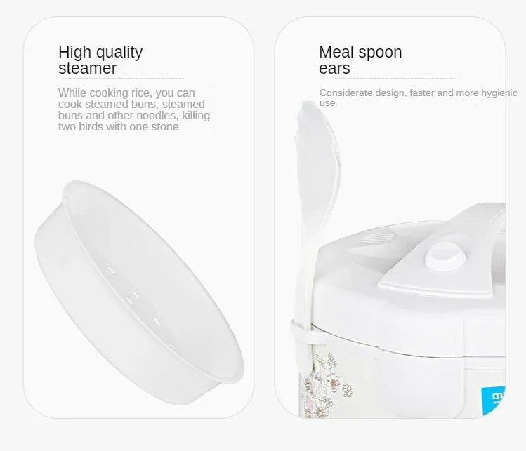 2L Electric Rice Cooker – Multifunctional Non-Stick Cooker for Rice, Soup, Cake & Stew