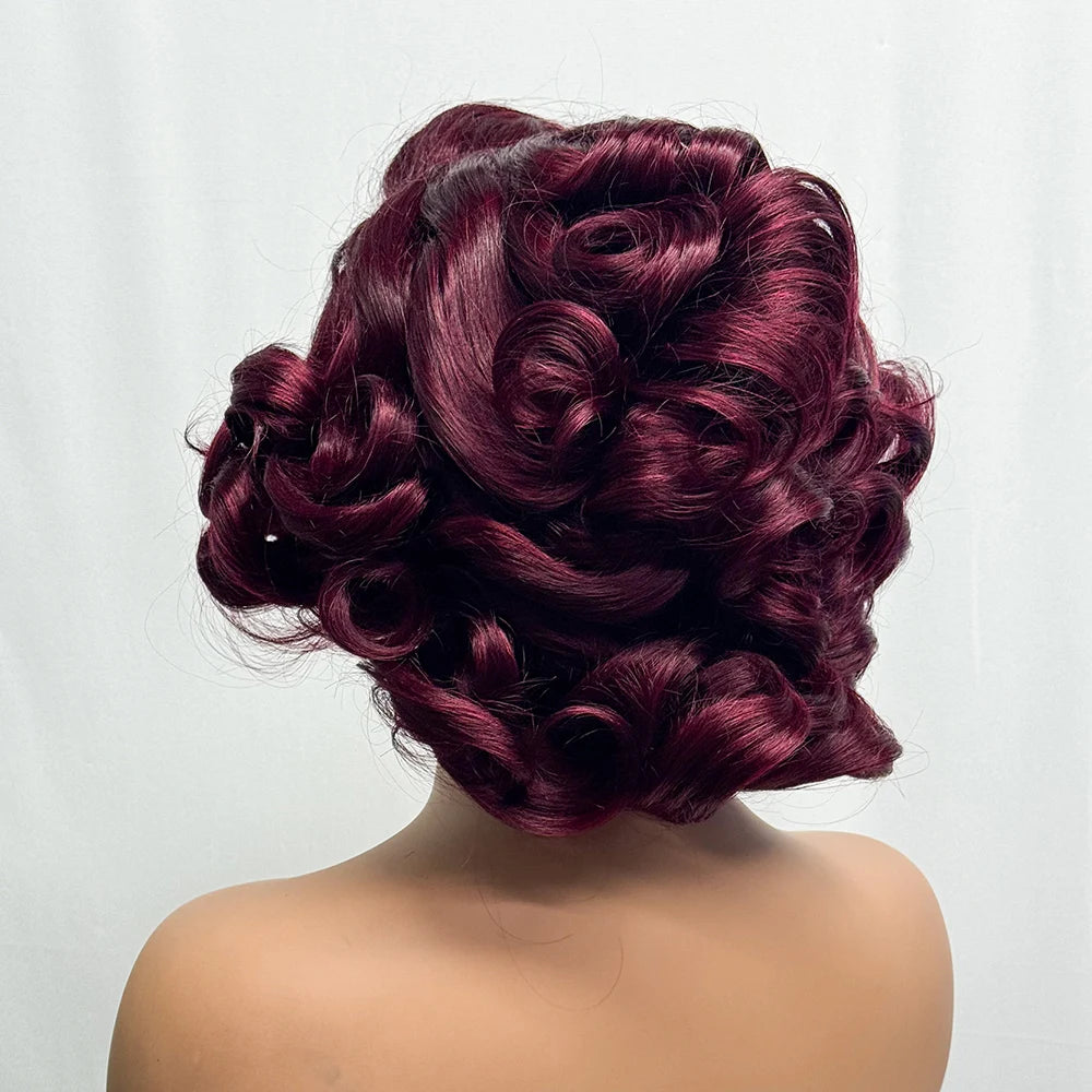 250% Density 5x5 Lace Closure Short Loose Bouncy Wig – 100% Virgin Vietnamese Human Hair (4–16 inch)