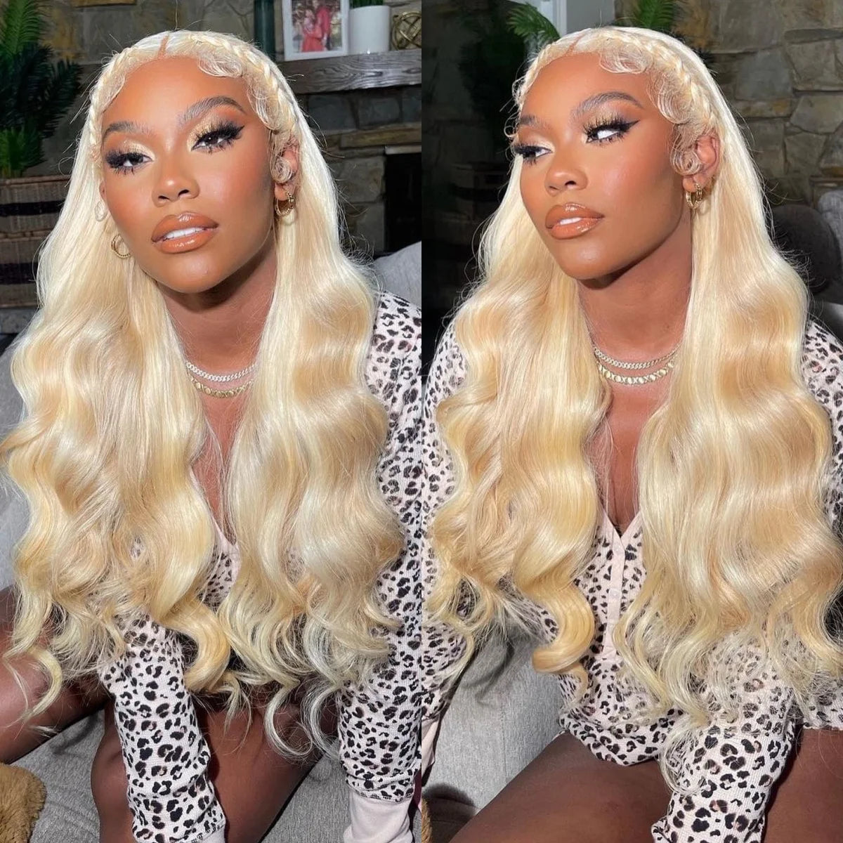 40” Rose Red Body Wave HD Lace Front Wig – 13x6 Transparent Brazilian Human Hair