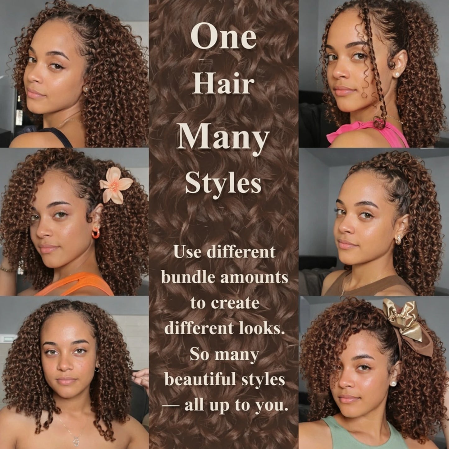 Burmese Curly Crochet Hair Extensions – Knotless Pre-Separated Human Hair