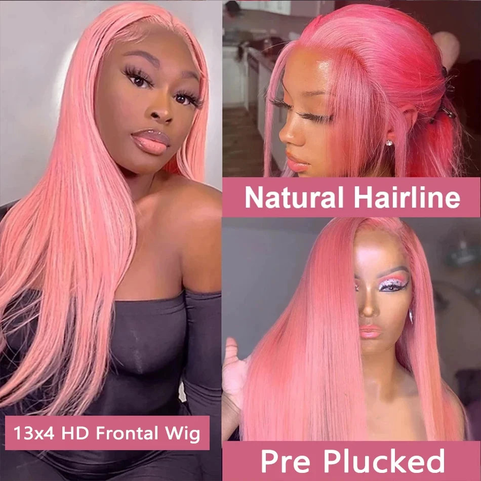 HD Lace Front Human Hair Wig – Long Body Wave, Ombre Honey Blonde