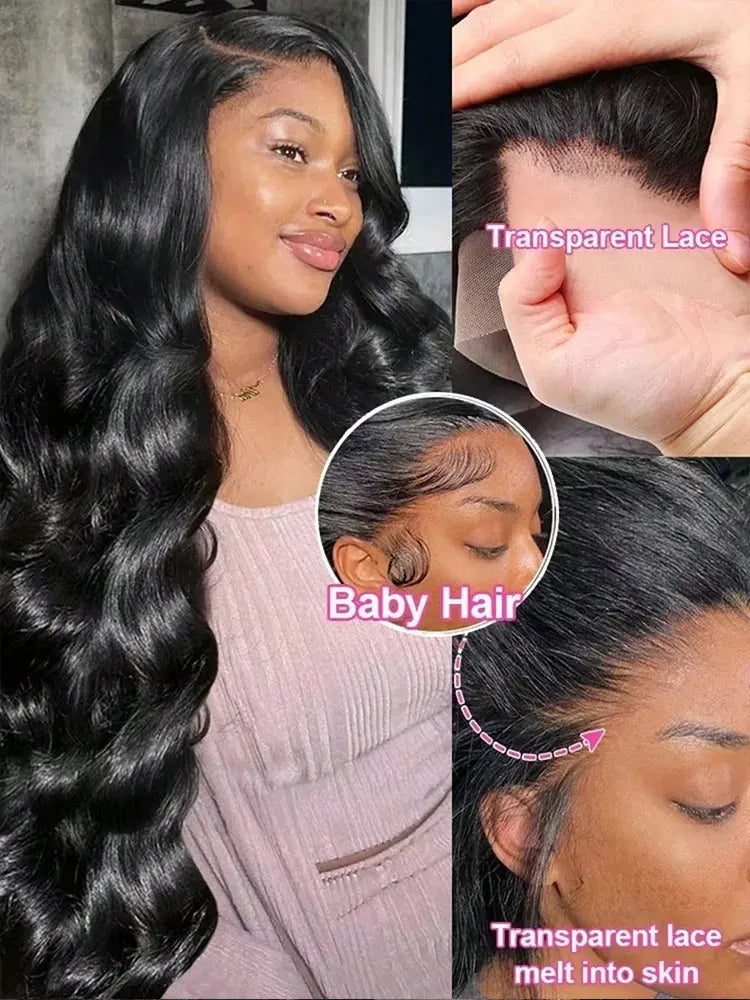 Body Wave Lace Front Wig 16"-40" | 13x4 13x6 5x5 HD Lace | 200%-250% Density | Brazilian Human Hair