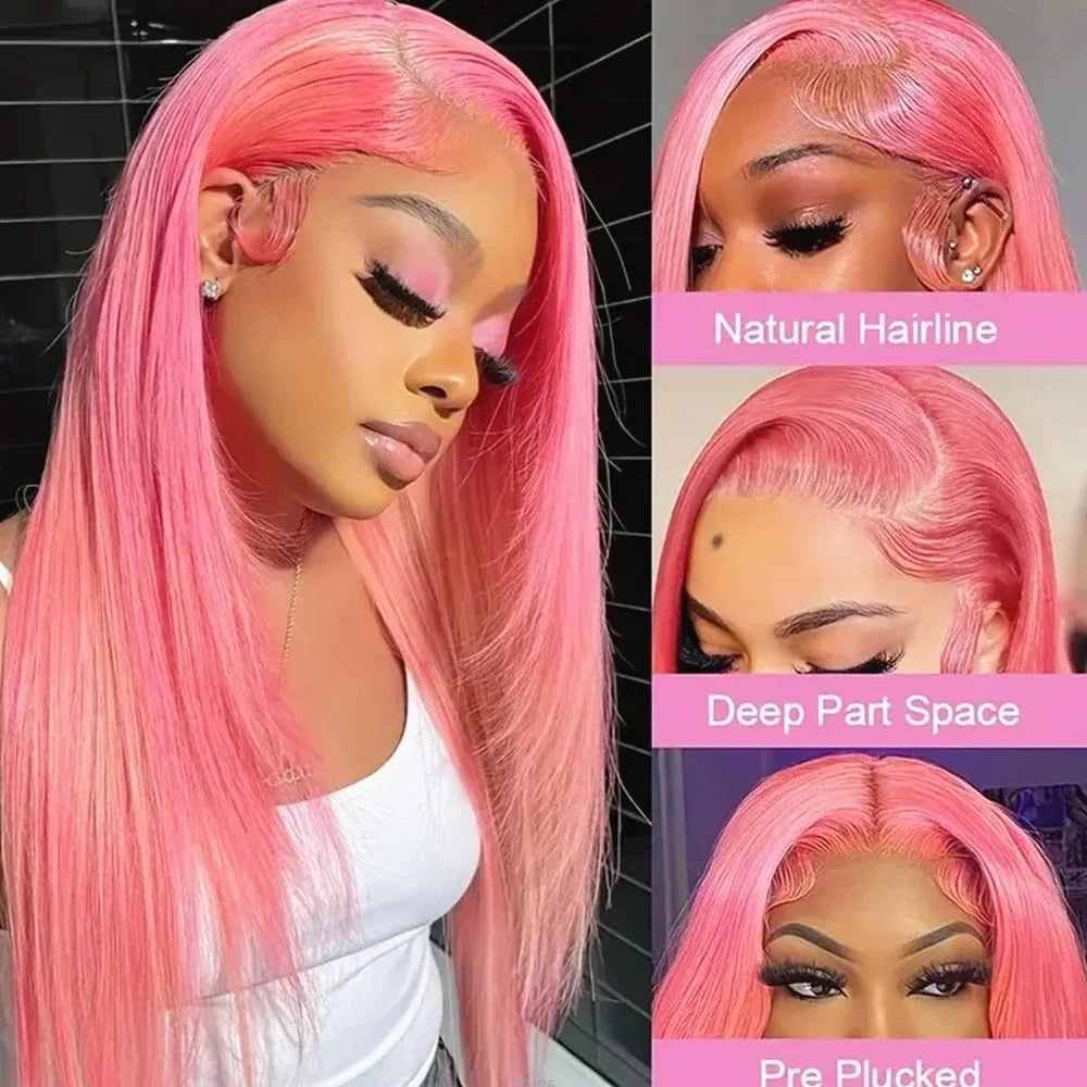 HD Lace Front Human Hair Wig – Long Body Wave, Ombre Honey Blonde