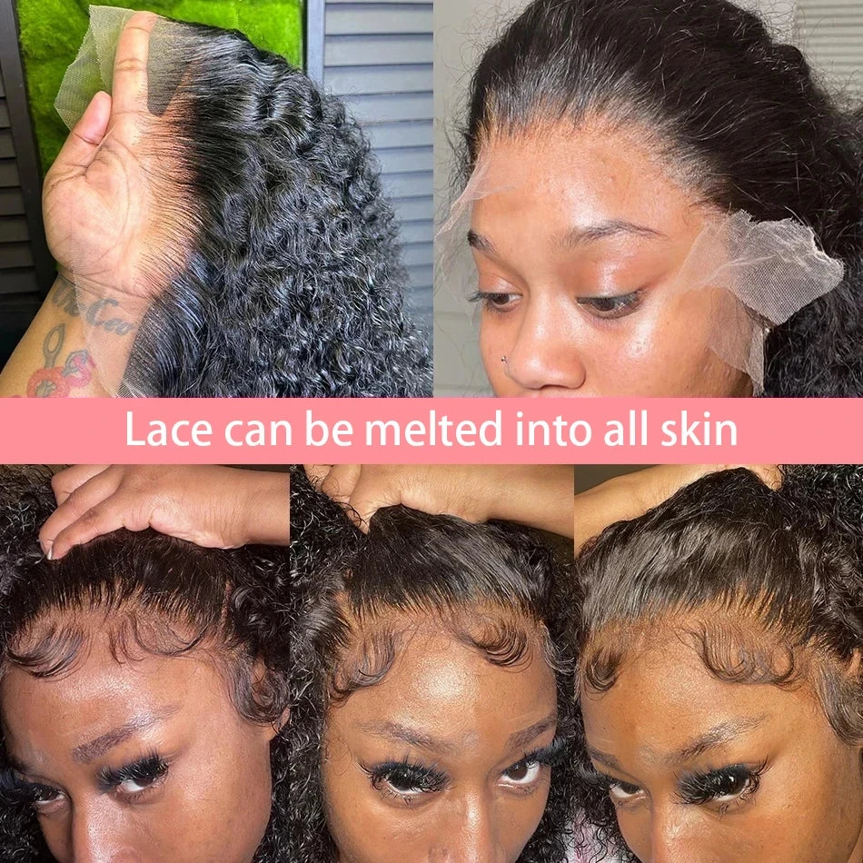 200% Density Jerry Curly Bob HD Lace Human Hair Wig · 13x4 Lace Front / 4x4 Closure · Short 4–16 Inch