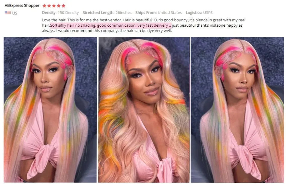 613 Blonde 13×6 HD Lace Front Human Hair Wig – 220% Density Straight Brazilian Hair