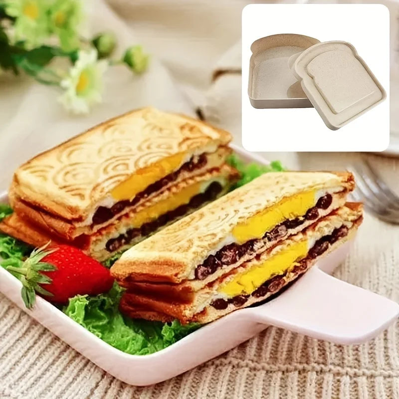 Reusable Bento Sandwich Box – BPA-Free Stackable Lunch Container with Lid
