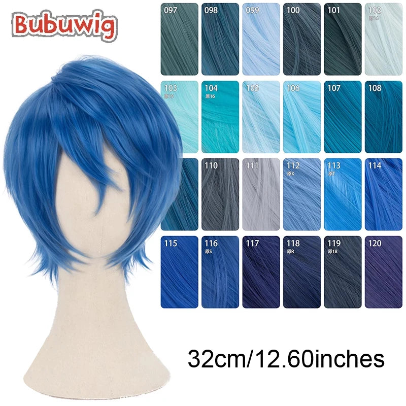 Bubuwig Synthetic Hair Short Straight Cosplay Wig – 70+ Colors, 12 Inch