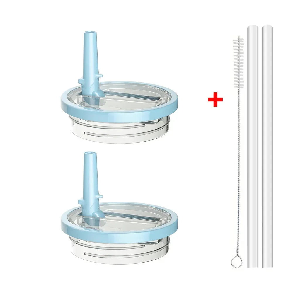 40oz Flip Straw Leak-Proof Lid – Replacement Tumbler Cover Compatible with Stanley Cup