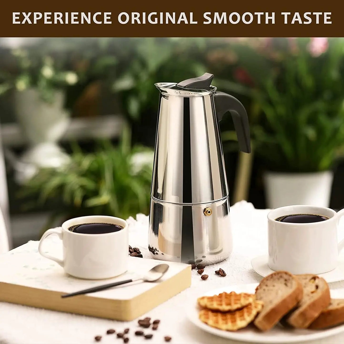 Classic Aluminum Stovetop Moka Pot (4/6/9 Cups) – Authentic Italian Espresso, Anywhere