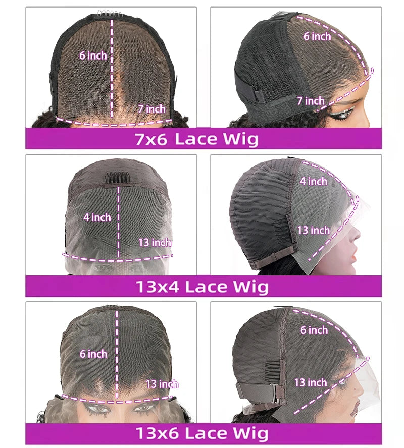 Burmese Curly 200% Density HD Transparent Lace Front Human Hair Wig (13x6 / 13x4 / 7x6)