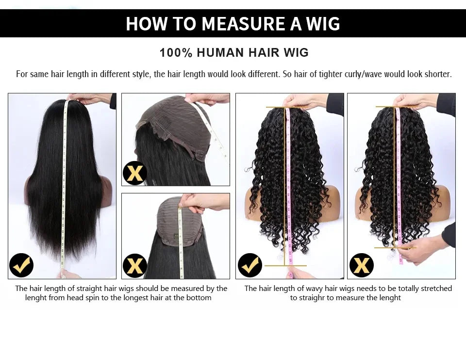 200% Density Body Wave Short Bob HD Lace Front Human Hair Wig (13x4, Brazilian Remy, Natural Black)