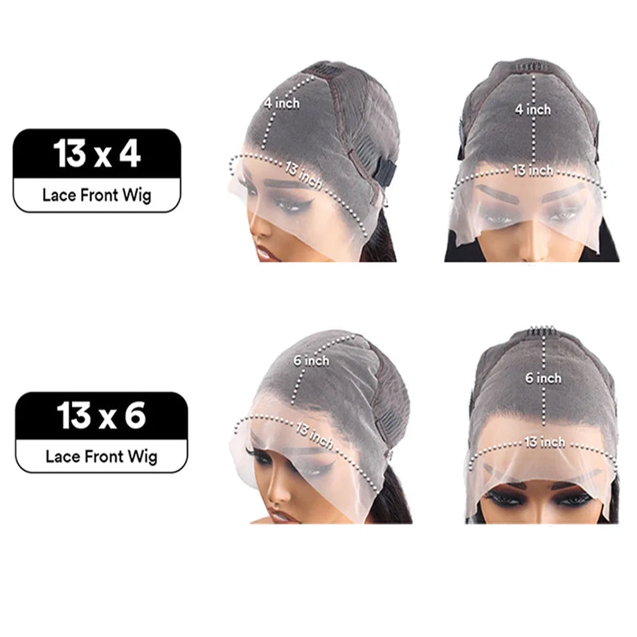 Body Wave Highlight 13x6/13x4 HD Lace Front Wig (Brazilian Human Hair, 30 Inch)