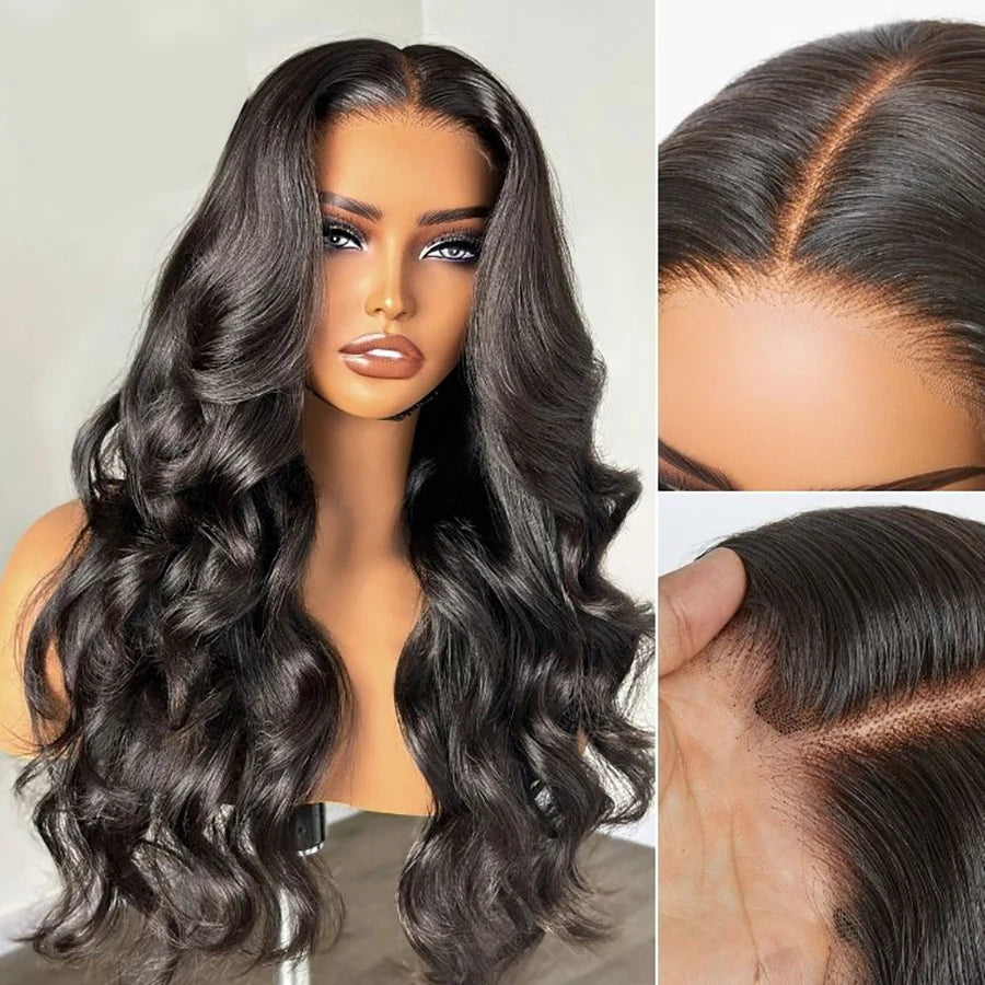 Bling Hair Body Wave 13x6 Lace Front Human Hair Wig (13x4 Option, Transparent Lace, 30–32 Inch, 180% Density)