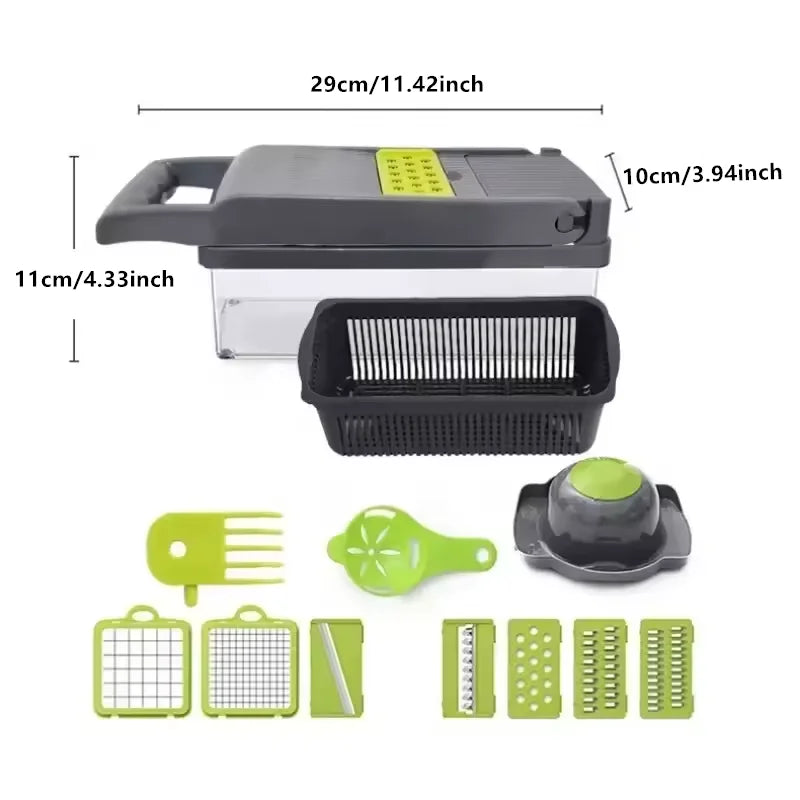 14-in-1 Multifunctional Vegetable Chopper – Slicer, Dicer & Grater | Kitchen Tool