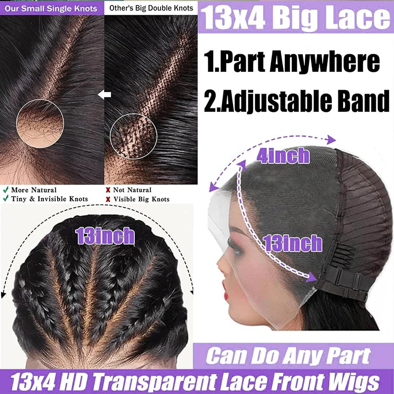 16” Deep Wave Short Bob HD Lace Front Human Hair Wig 200% Density (13x4, Deep Curly)