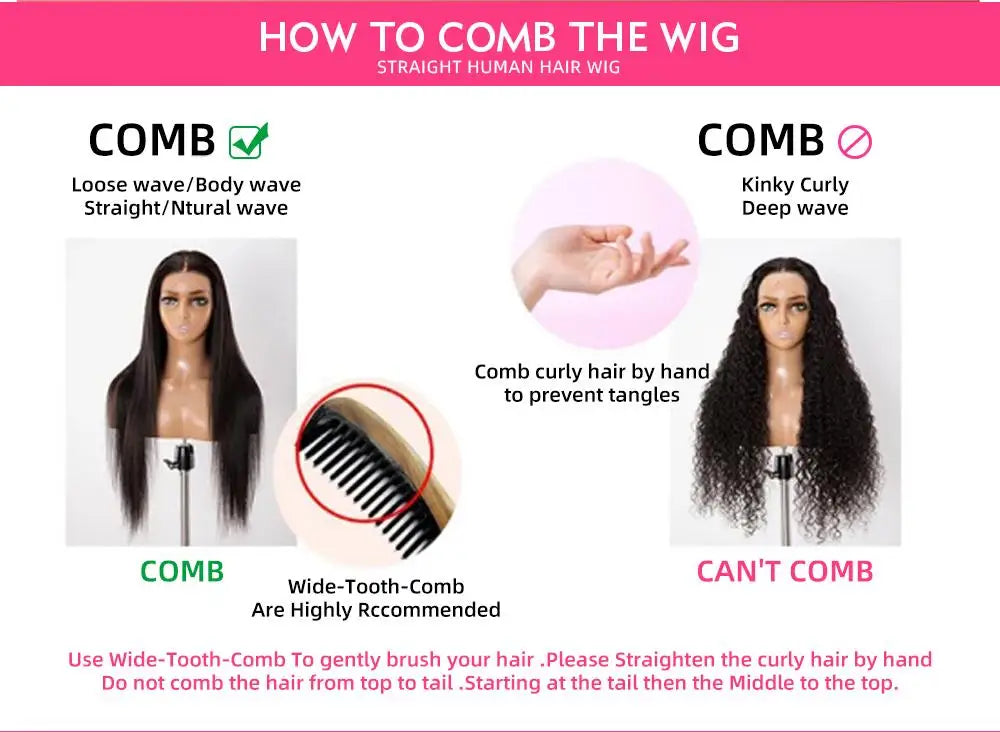 Loose Wave 13×4 HD Lace Front Human Hair Wig – 30–40 Inch Brazilian Loose Deep Wave Wig