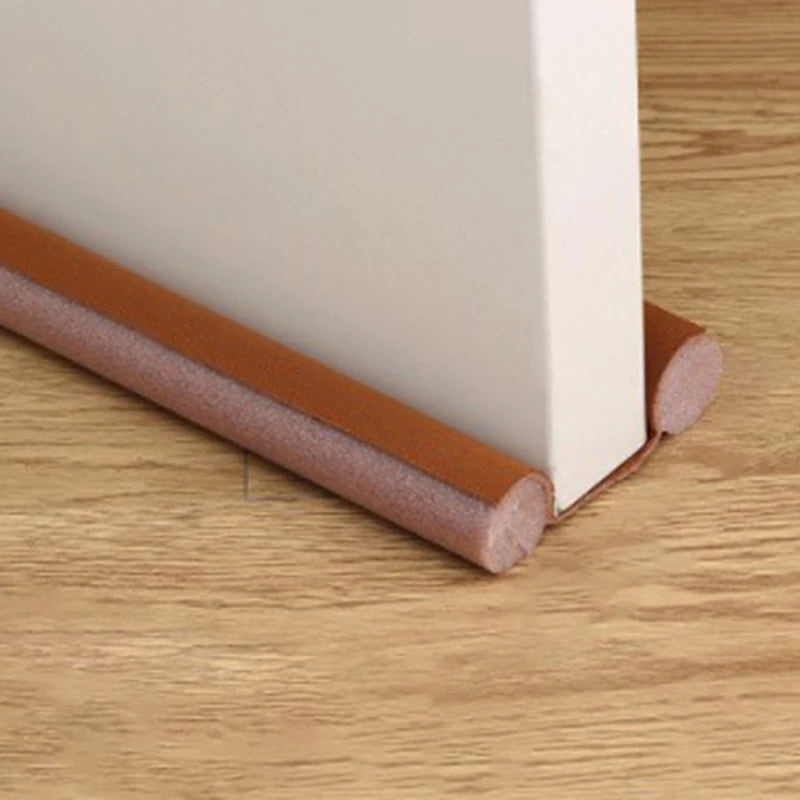 Adjustable Door Bottom Seal Strip | PU Leather Weather Blocker & Draft Stopper – Anti-Cold Gap Protector