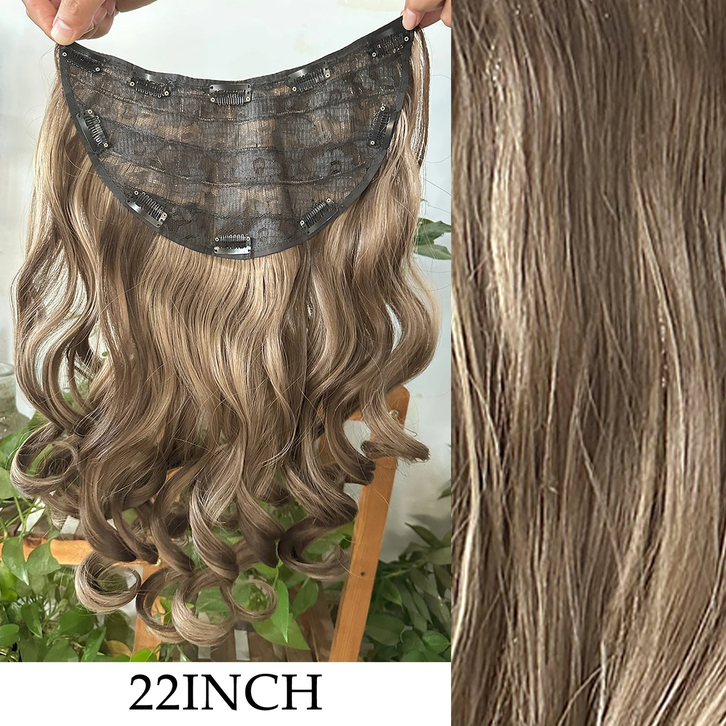 7Pcs Clip-in Hair Extensions | 24 Inch Straight | 60 Colors | Heat Resistant Fiber