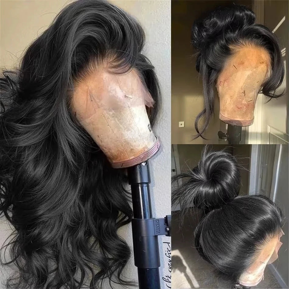 Ginger Orange 13x6 HD Lace Front Body Wave Human Hair Wig (30") – 200% Density, Pre-Plucked Hairline