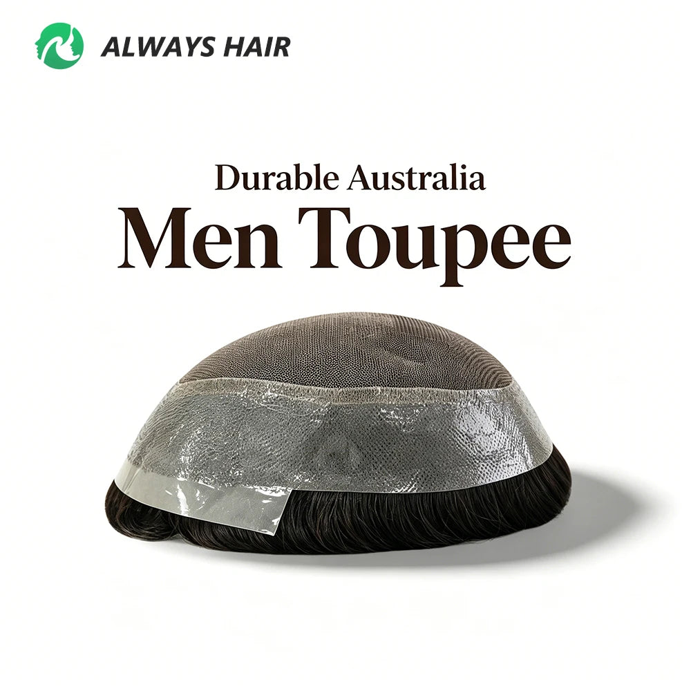 Australia Toupee for Men | French Lace & PU Base Human Hair System