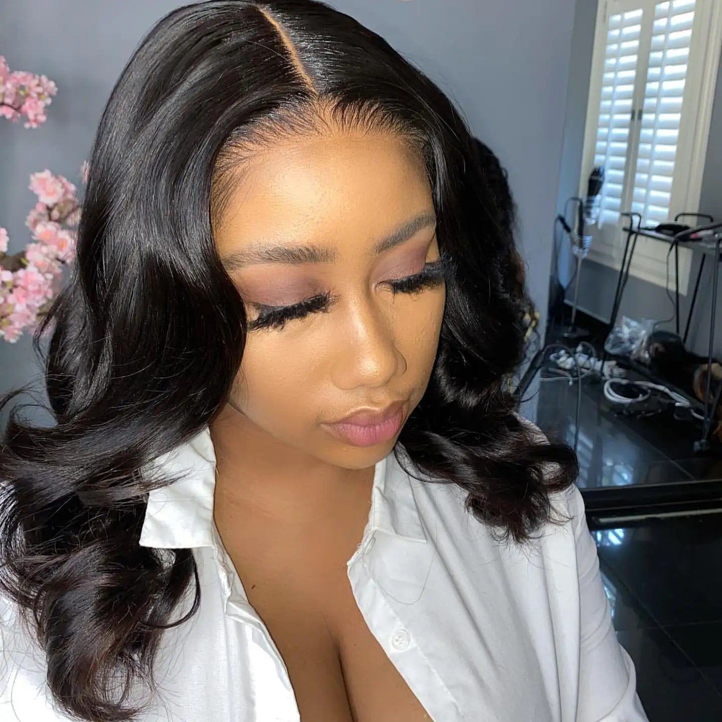 Body Wave Bob Wig 13x6 Transparent Lace Frontal Brazilian Human Hair Wig – Virgin Remy, 180% Density