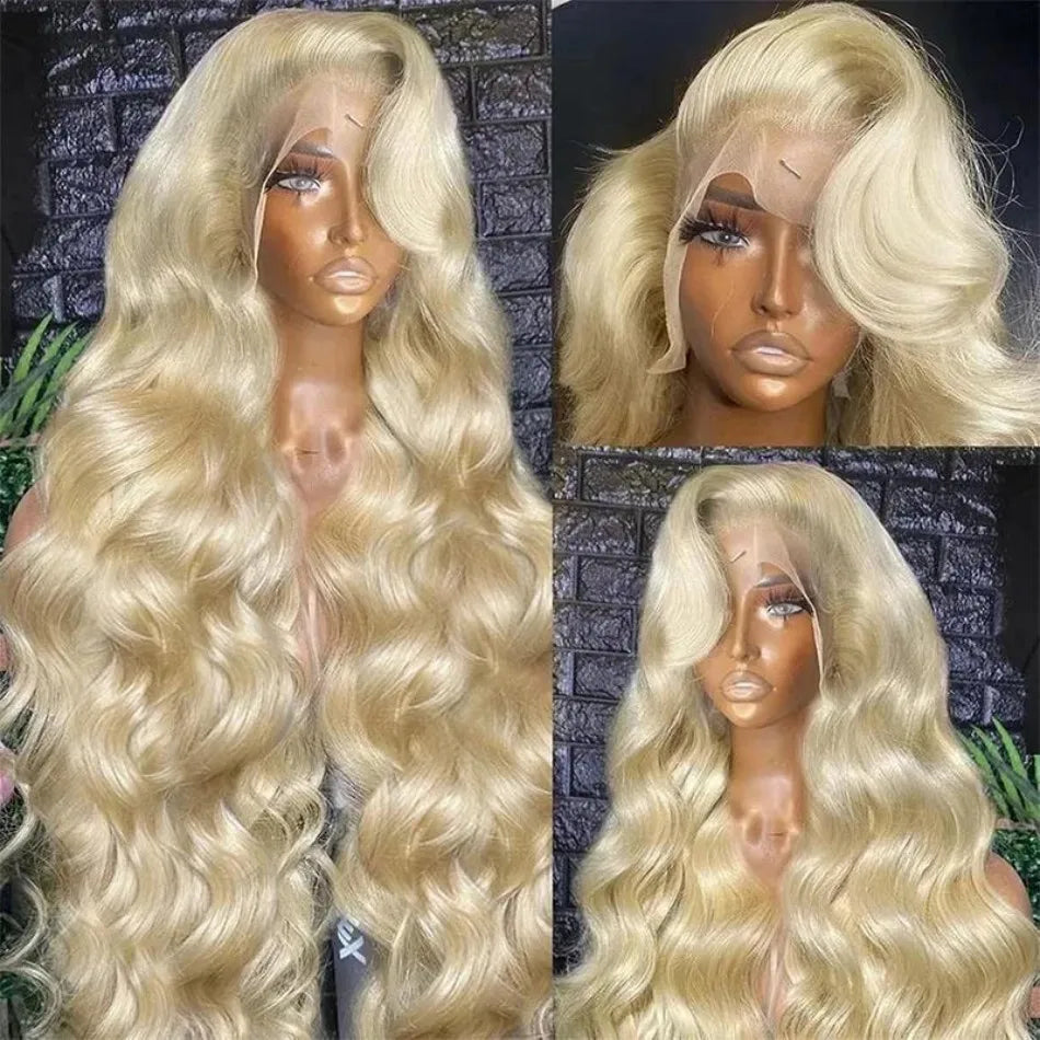 613 Blonde 13x6 HD Lace Frontal Body Wave Human Hair Wig – 40 Inch, 230% Density