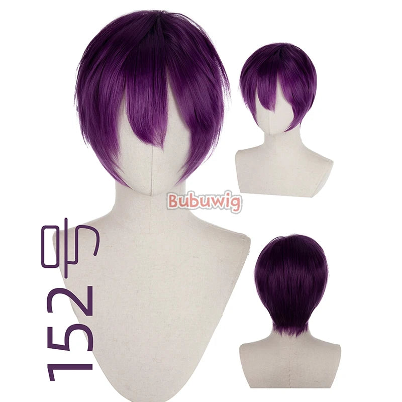 Bubuwig Synthetic Hair Short Straight Cosplay Wig – 70+ Colors, 12 Inch