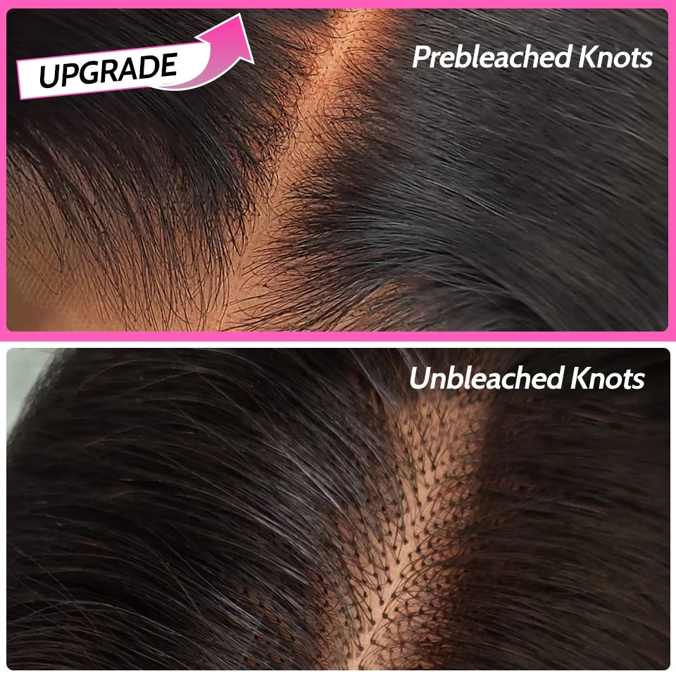 ISEE Hair Glueless Straight Wig (7x5 HD Lace, Pre-Plucked & Pre-Cut) – Malaysian Remy Human Hair, Ready to Wear (26”+)