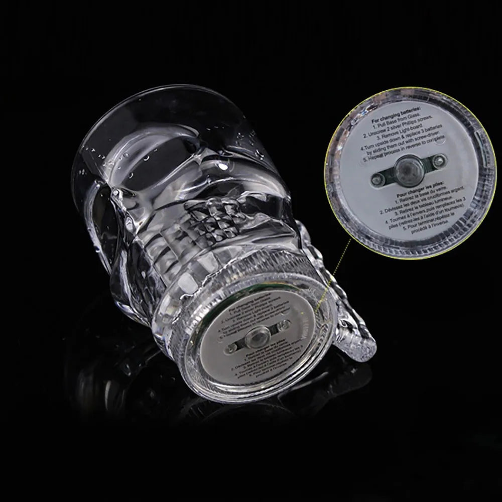 🌈 Inductive Rainbow LED Light-Up Beer Mug – Flashing Party Crystal Cup