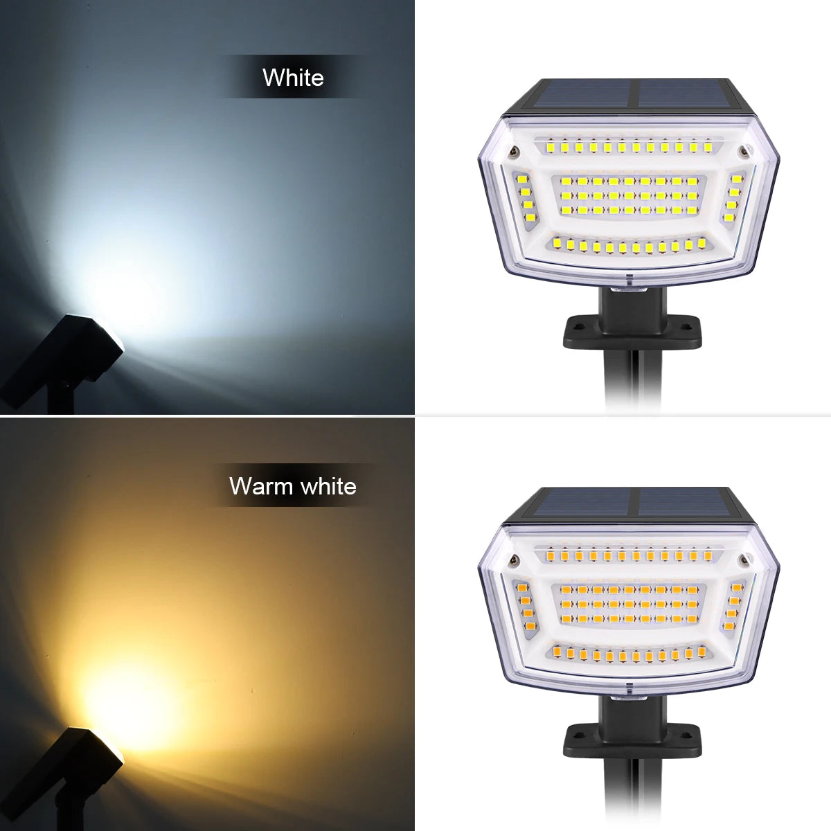1200mAh Solar Floodlight – Waterproof LED Garden Spotlight with Long Battery Life