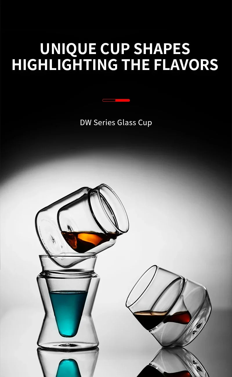 Glass Cup Double Wall Glass Coffee Mugs Borosilicate Glass Espresso Cups Professional Barista Accessories