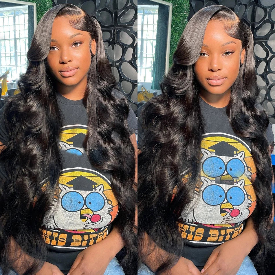 30–40 Inch 360 Full Lace Body Wave Wig – HD Lace 13x4/13x6 Frontal & 4x4/5x5 Closure Options, 100% Brazilian Human Hair