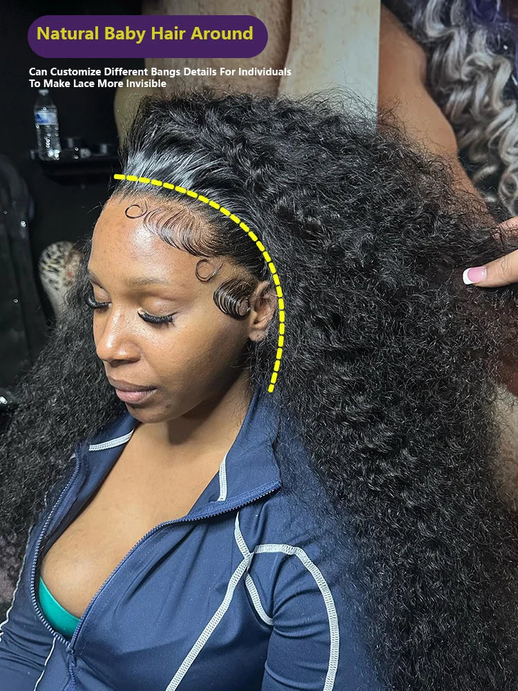 30–40 Inch Loose Deep Wave 13x6 HD Lace Front Remy Human Hair Wig (Transparent Swiss Lace, Glueless-Ready)