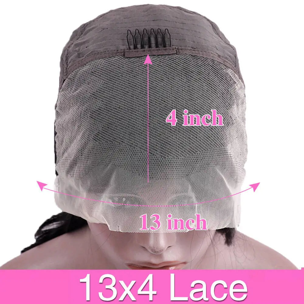 200% Density Short Bob Straight 13x4 HD Lace Front Brazilian Remy Human Hair Wig | WowPopMall Hair