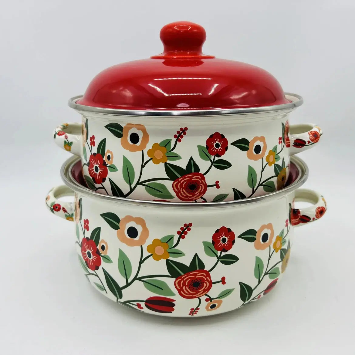 Enamel Stew Pot – Thickened Non-Stick Stock Pot for Soup & Noodles
