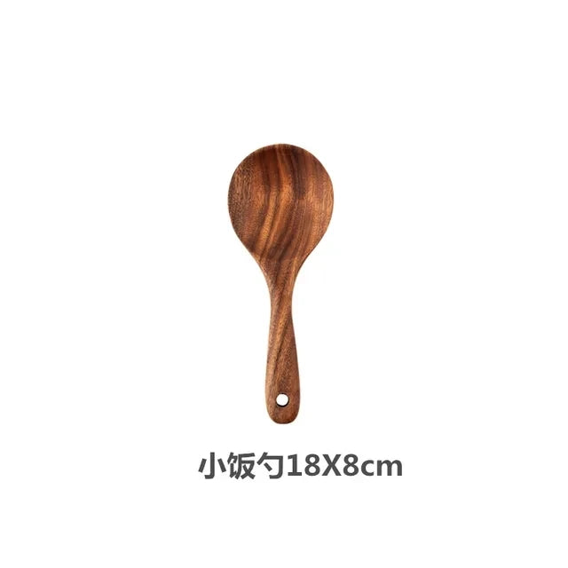 Thailand Teak Wooden Cooking Utensil Set – Spoon, Ladle & Turner