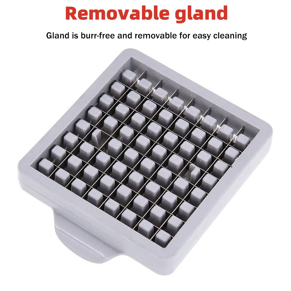 Cutting Potato Chipper Stainless Steel Manual Cut with 36/64Holes Blades Fast Cutting Manual Tool Cut Cucumber Fruits Vegetables