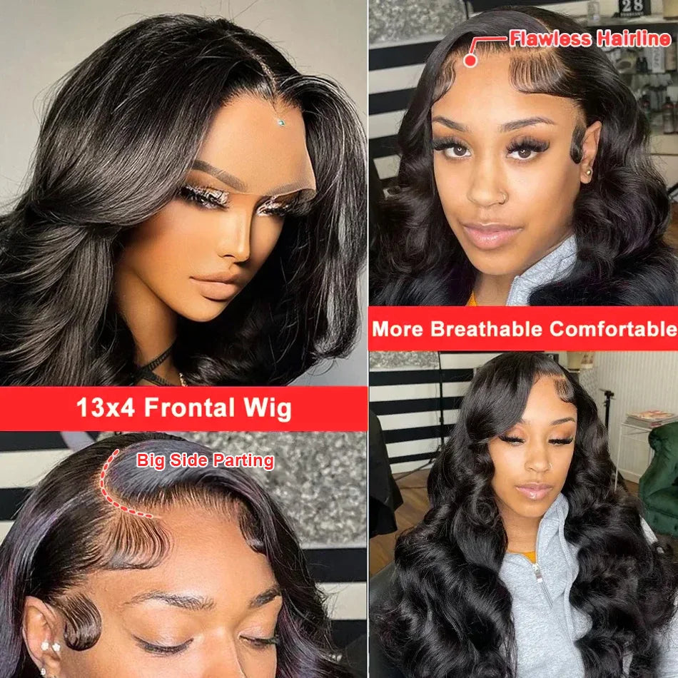 Wear & Go HD 13x6 Body Wave Lace Front Human Hair Wig (Glueless) | 30–40"