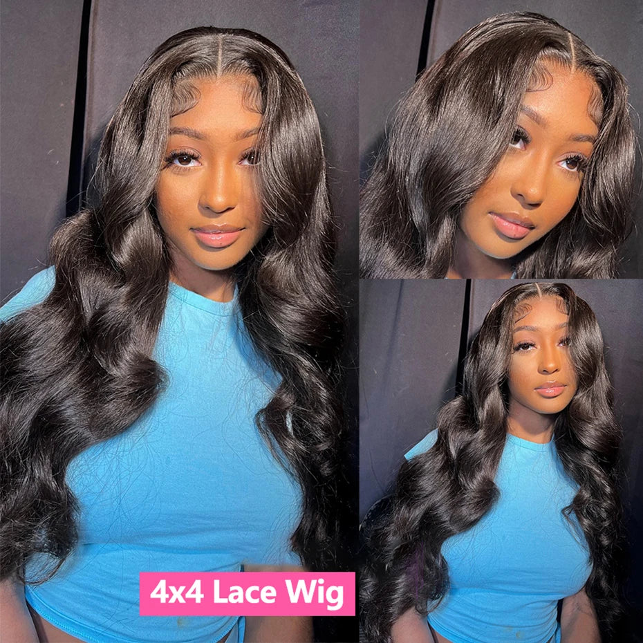 Bling Hair Body Wave 13x6 Lace Front Human Hair Wig (13x4 Option, Transparent Lace, 30–32 Inch, 180% Density)