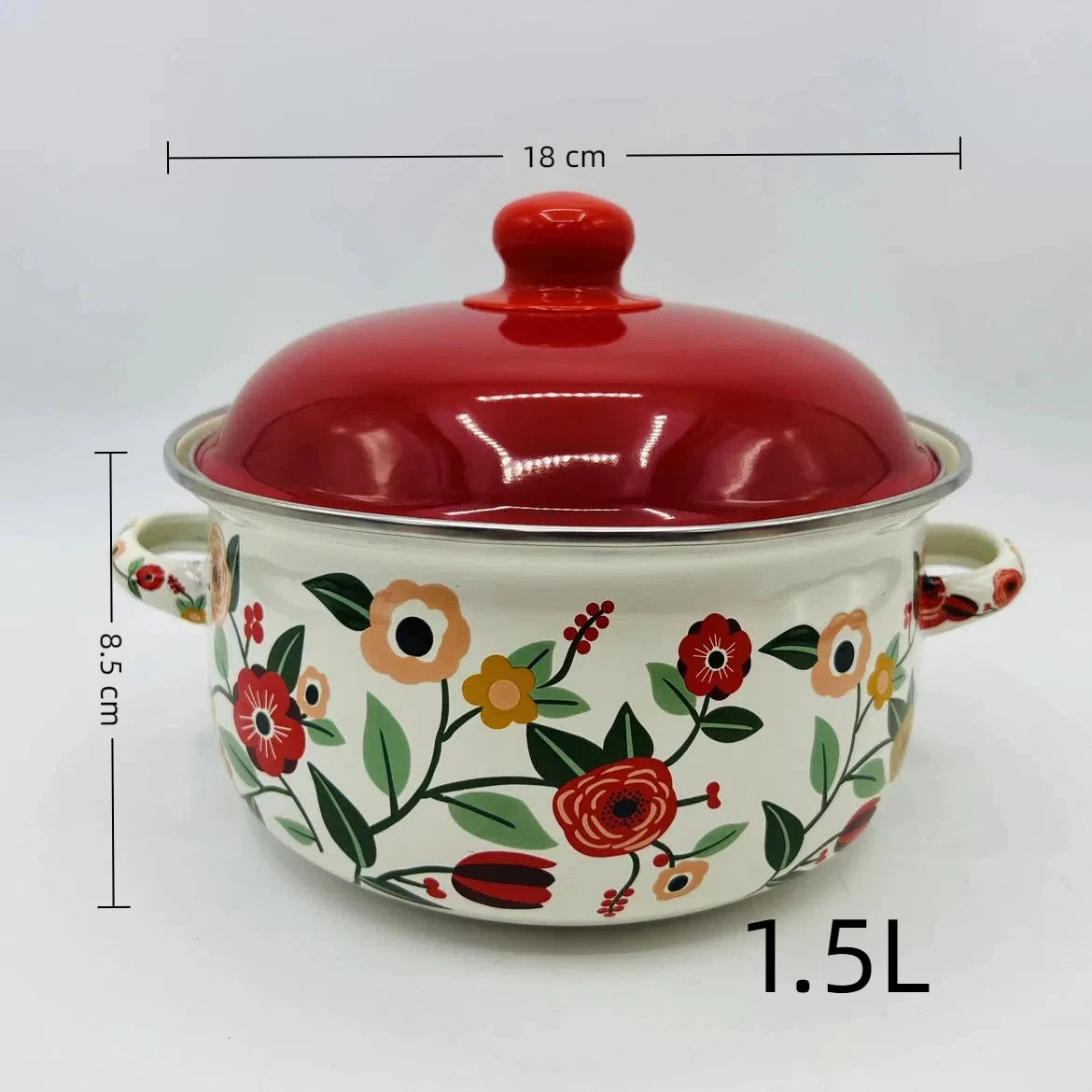 Enamel Stew Pot – Thickened Non-Stick Stock Pot for Soup & Noodles
