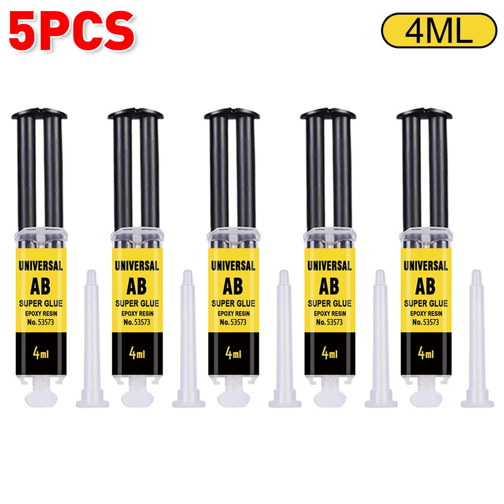 Epoxy Resin AB Glue – Waterproof Fast Adhesive for Wood, Metal & Plastic Repair (4/25ml)