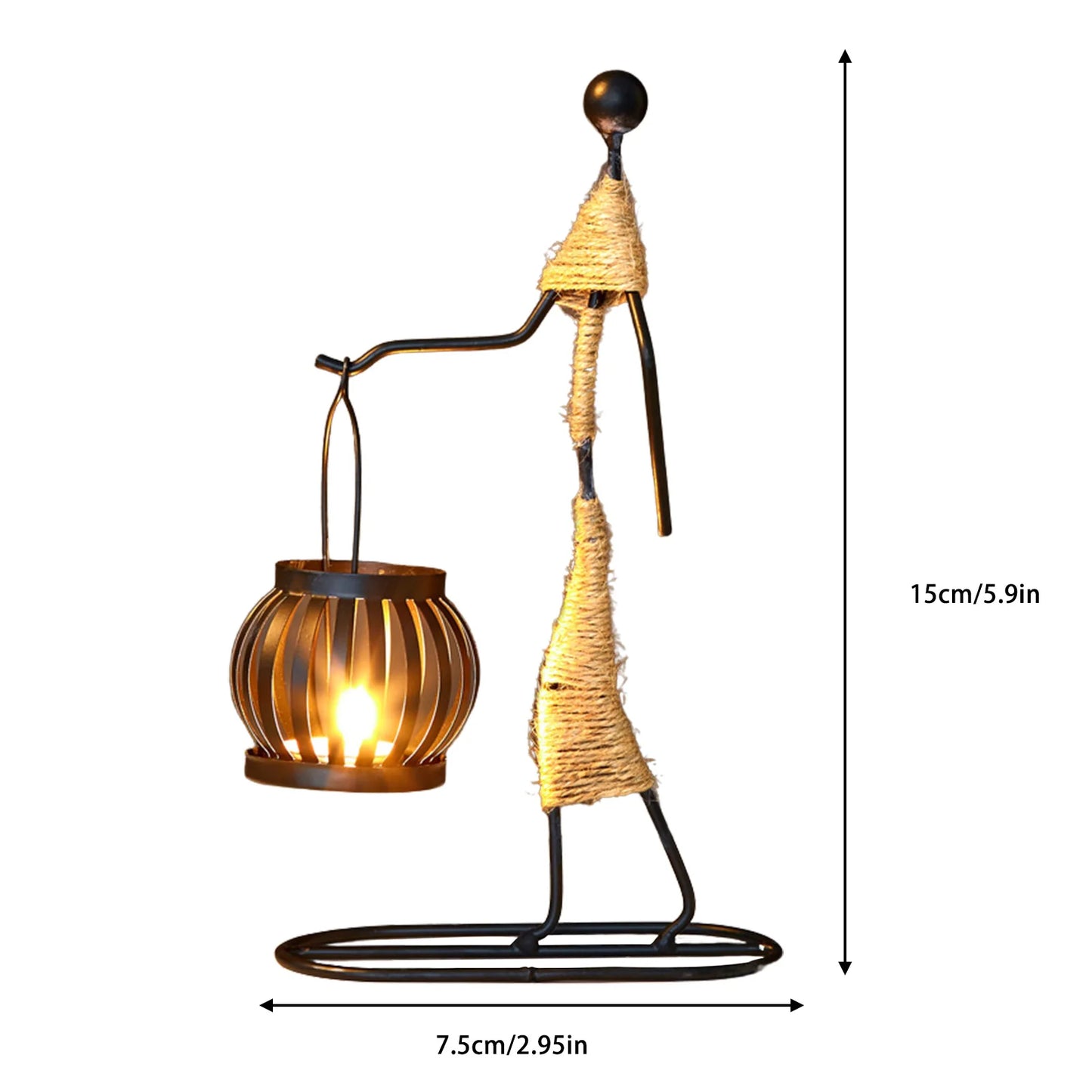African Style Metal Candle Holder – Elegant Wedding & Home Décor Centerpiece for Candles